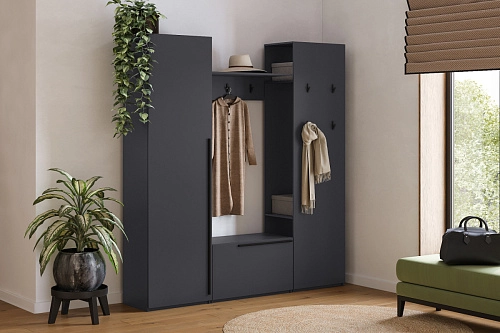 Прихожая Лорена Пакс-4 Графит - фото 1