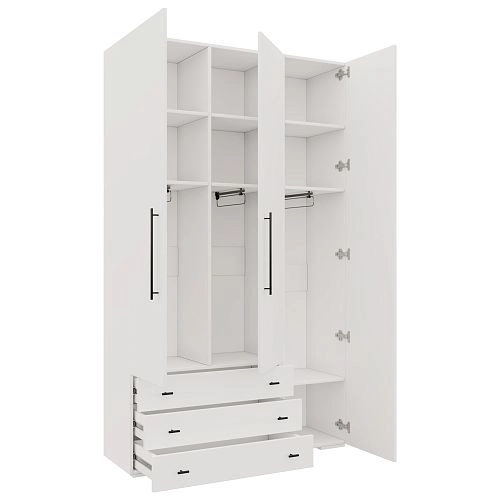 Шкаф распашной Калифорния-Стиль-6 Белый - фото 2