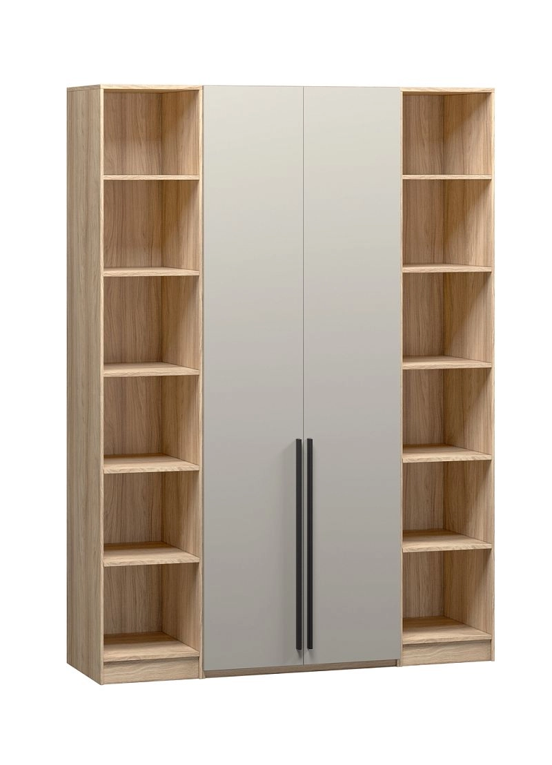 Шкаф распашной Хейсон-24 Кашемир Блэквуд Ячменный - фото 3