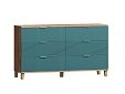 Комод Марвин 7 фрезеровка 8 Аквамарин