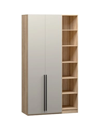 Шкаф распашной Хейсон-23 Кашемир Блэквуд Ячменный - фото 3