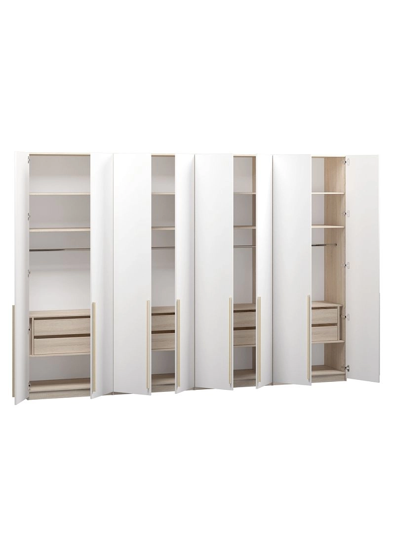 Шкаф распашной Хейсон-19 Белый Дуб Сонома - фото 4