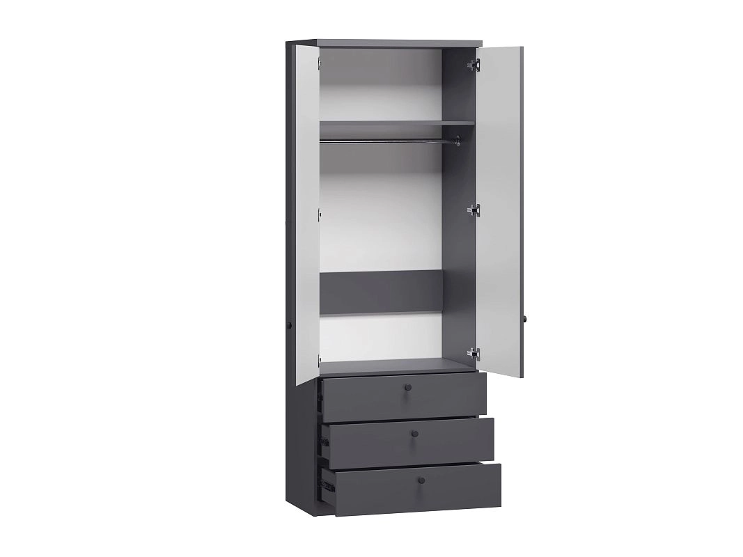 Шкаф распашной София РАХ-11 МДФ Графит - фото 4