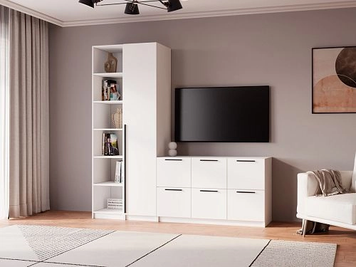 Стенка Лорена Пакс ТВ-стенка 12 Белый - фото 1