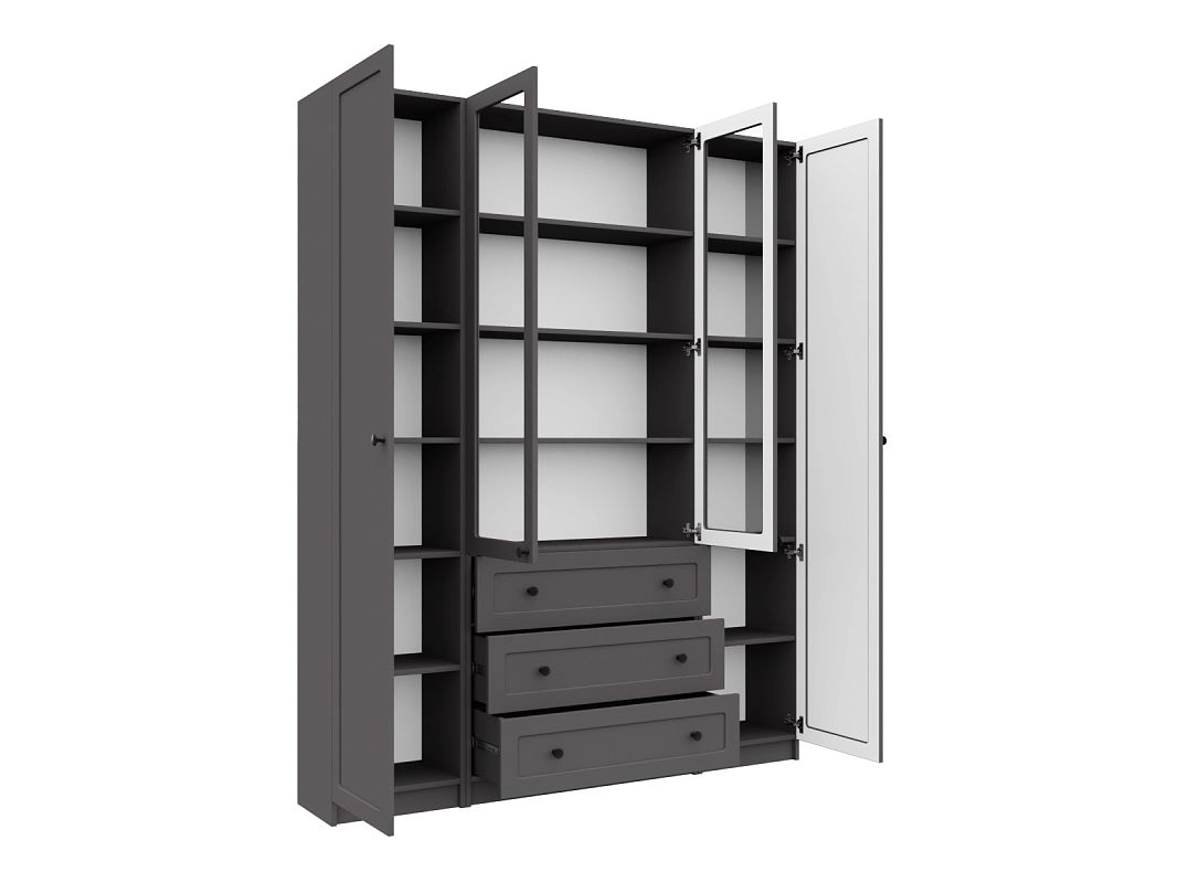 Шкаф для книг Билли Стольмин 45 Графит - фото 2