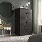 Комод Генри-19 МДФ Черный