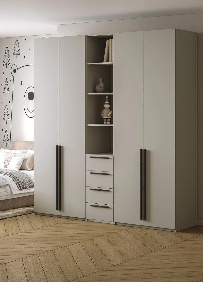 Шкаф распашной Хейсон-21 Кашемир Черный - фото 2