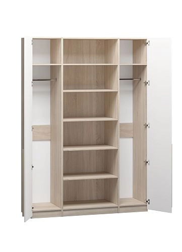 Шкаф распашной Хейсон-7 Белый Дуб Сонома - фото 4