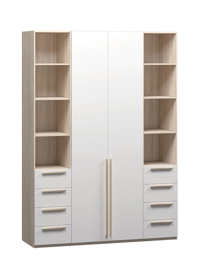 Шкаф распашной Хейсон-25 Белый Дуб Сонома - фото 3