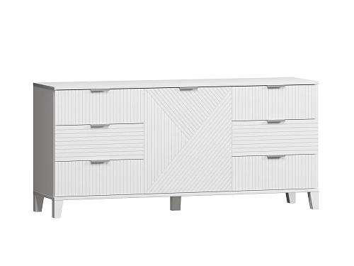 Комод Марвин 33 фрезеровка 8+11 Белый - фото 2