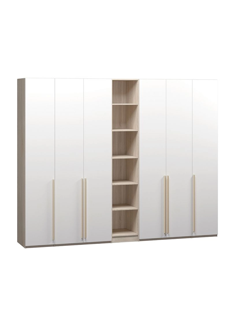 Шкаф распашной Хейсон-12 Белый Дуб Сонома - фото 3