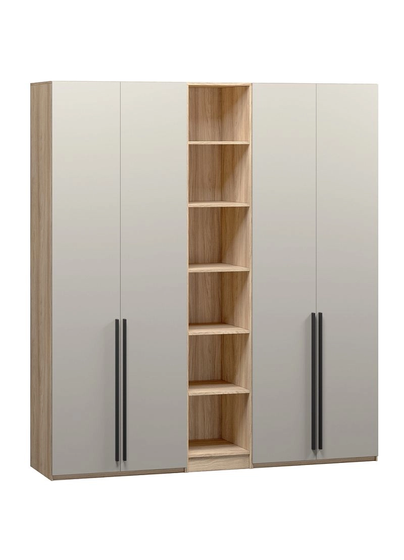 Шкаф распашной Хейсон-17 Кашемир Блэквуд Ячменный - фото 3