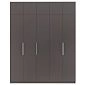 Шкаф распашной Калифорния-5 с антресолью Графит