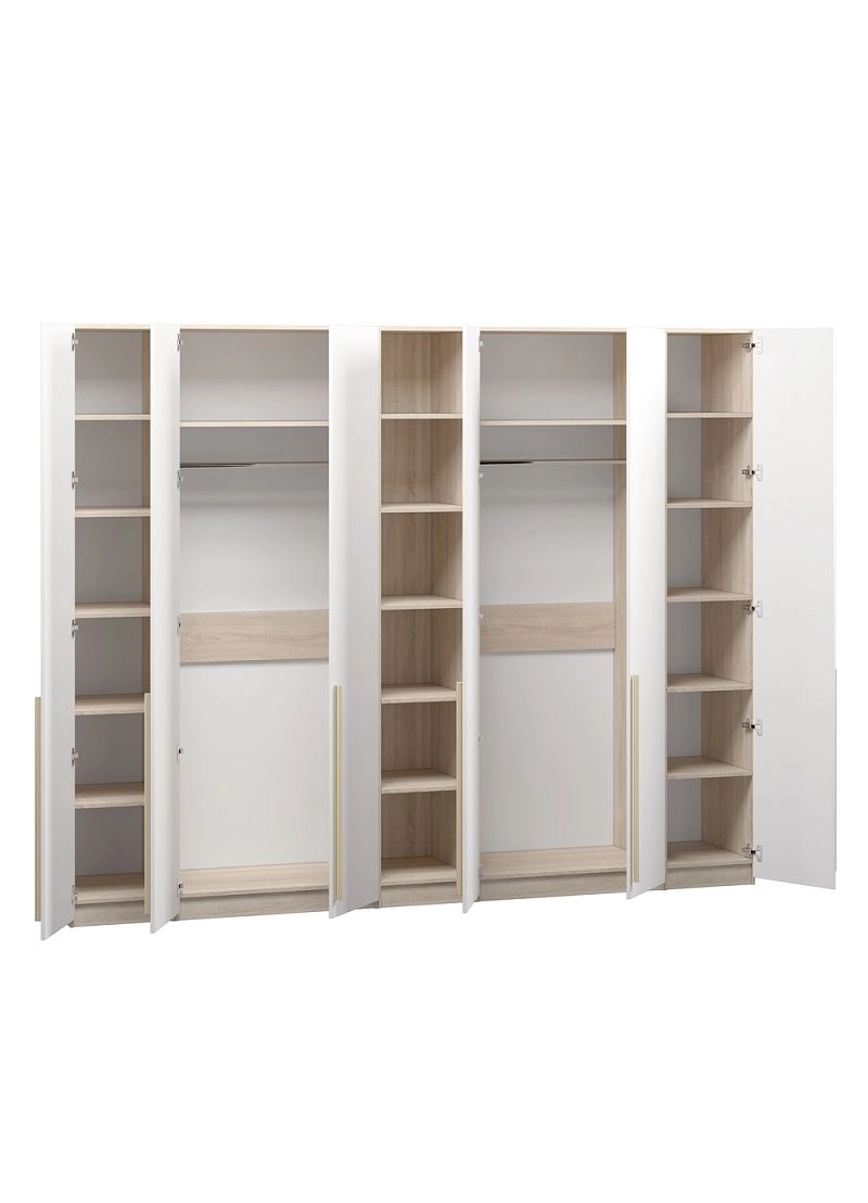 Шкаф распашной Хейсон-12 Белый Дуб Сонома - фото 4