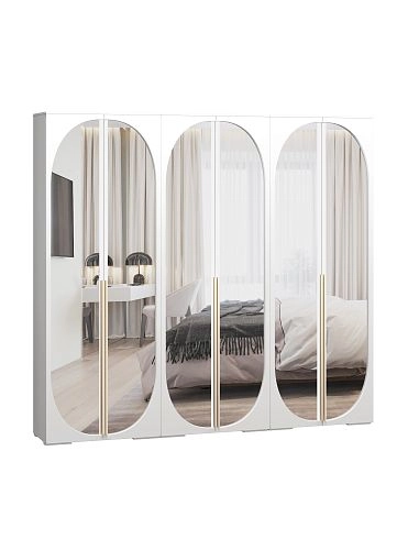 Шкаф распашной Брей-3.2 Белый - фото 2