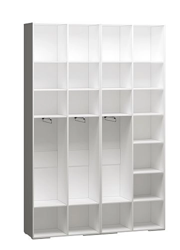 Шкаф распашной Брей-2 с антресолью Белый - фото 4